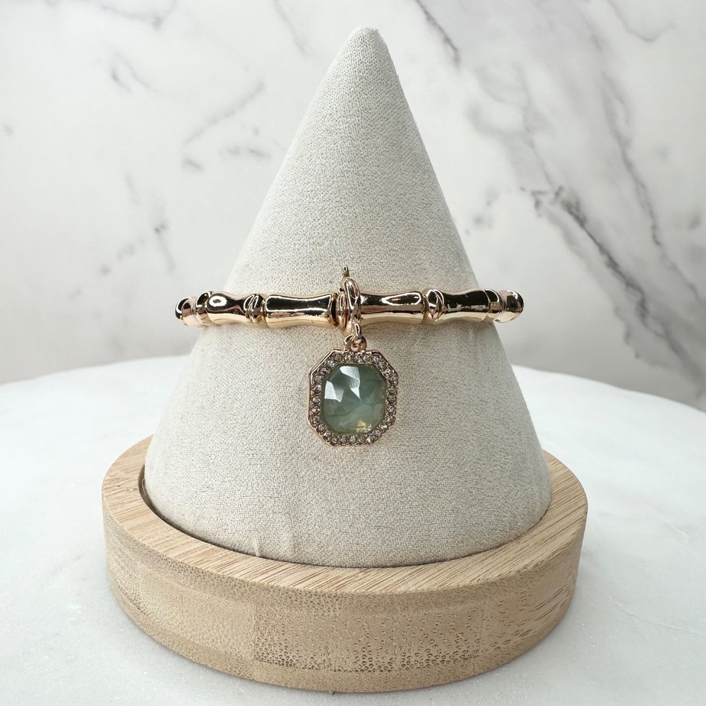 Bomb Party Spring Stacks Bamboo Tropical Glam Bracelets ST26249 NWT - Picture 2 of 8